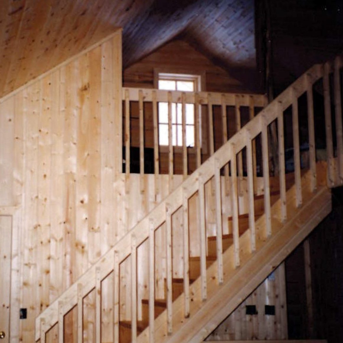 log staircase